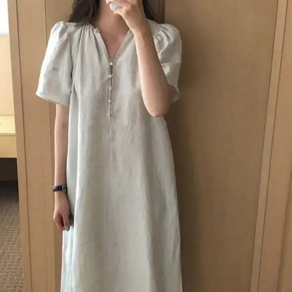 Женское винтажное платье с v-образным вырезом Элегантное Длинное Платье в стиле