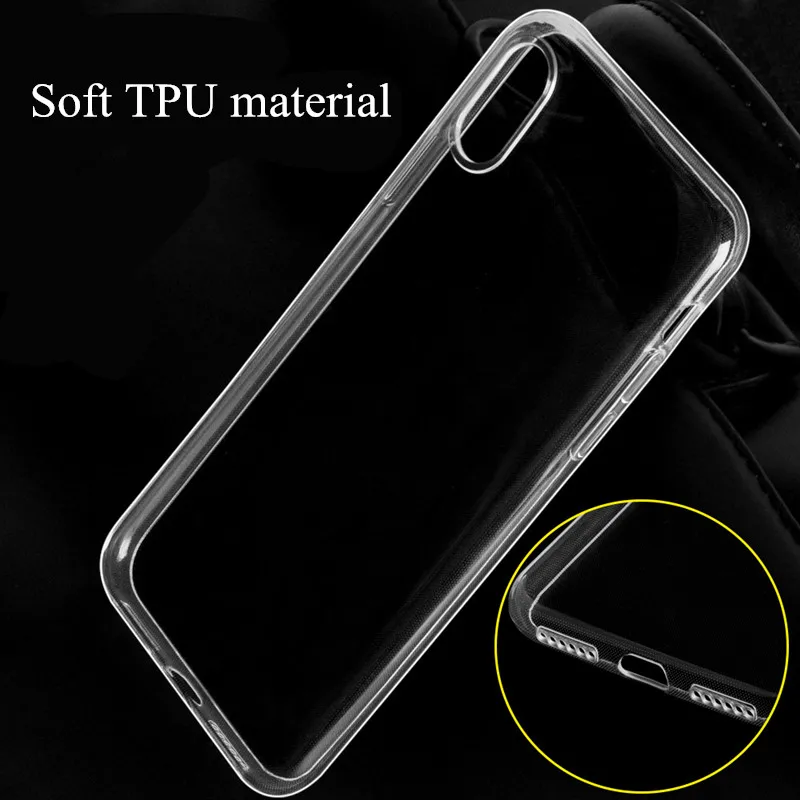 Чехол для iPhone 11 тонкий прозрачный мягкий чехол из ТПУ с поддержкой беспроводной