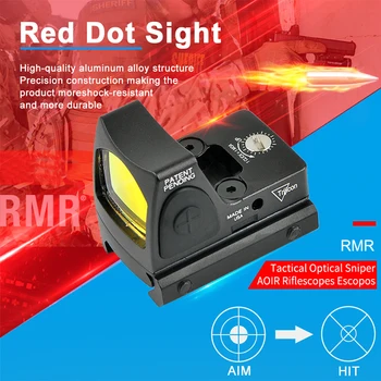 

Hunting Rifle Mini RMR Reflex Red Dot Sight Scope Collimator Glock Hunting Scopes Hunting Handgun Fit 20mm Pictinny Rai