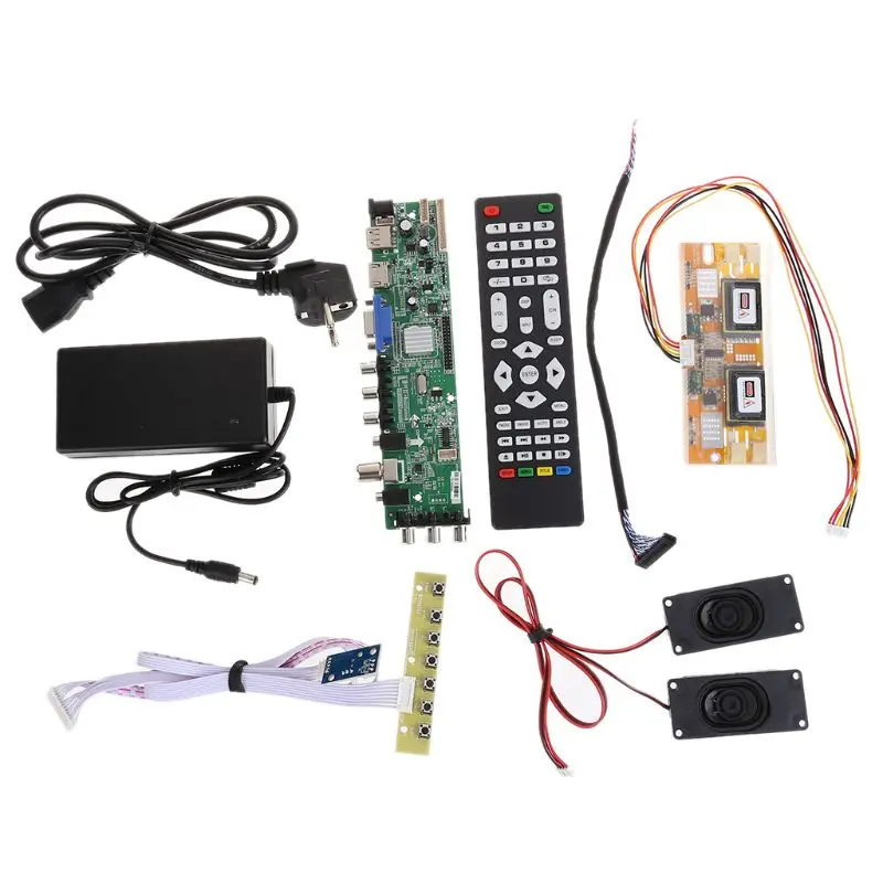 1 комплект DS.D3663LUA.A81 DVB-T2/T/C Цифровое ТВ 15-32 &quotLcd контроллер плата драйвера Q6PA |