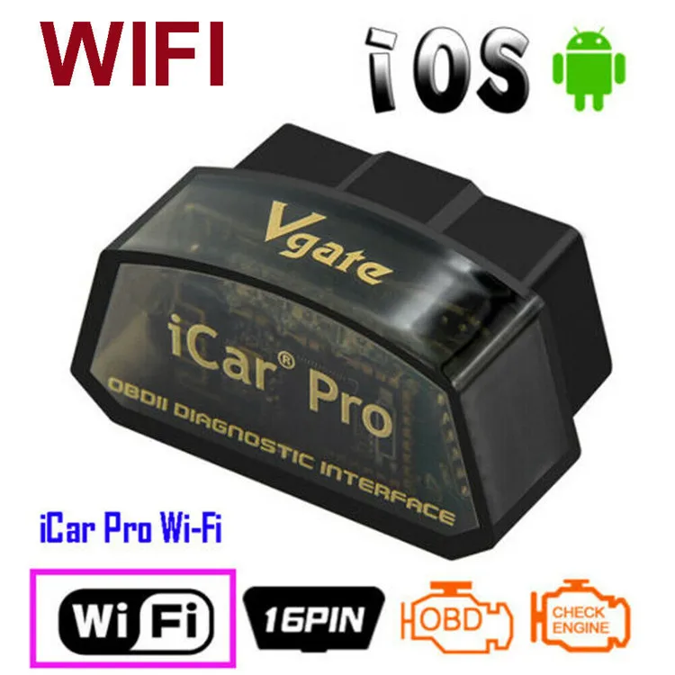 

Vgate iCar Pro WIFI Adapter OBD2 Diagnostic Scanner Tool