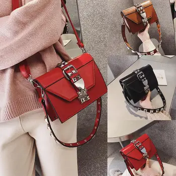 

2020 New Women Hit Color Rhinestone Shoulder Bag Messenger Satchel Tote Bags Cross Body Sequins Chain Bag free shipping