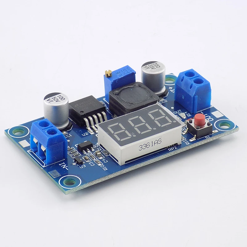 LM2596 Высокое качество DC 4,0~ 40 до 1,25-37 в с светодиодный вольтметр 2A Регулируемый регулятор напряжения понижающий модуль преобразователя питания