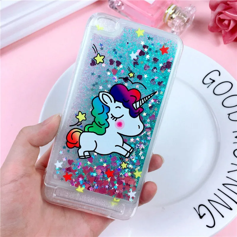 Жидкий чехол для Fundas Xiaomi Redmi 6A чехол на СПС xiomi Xiaomi Redmi 6A 5A 4A 4X5 Plus Note 4 чехлы для телефонов Единорог Мягкий чехол - Цвет: B