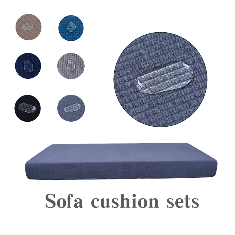Thick Waterproof Sofa Cushion Cover Funiture Protector Jacquard Corner