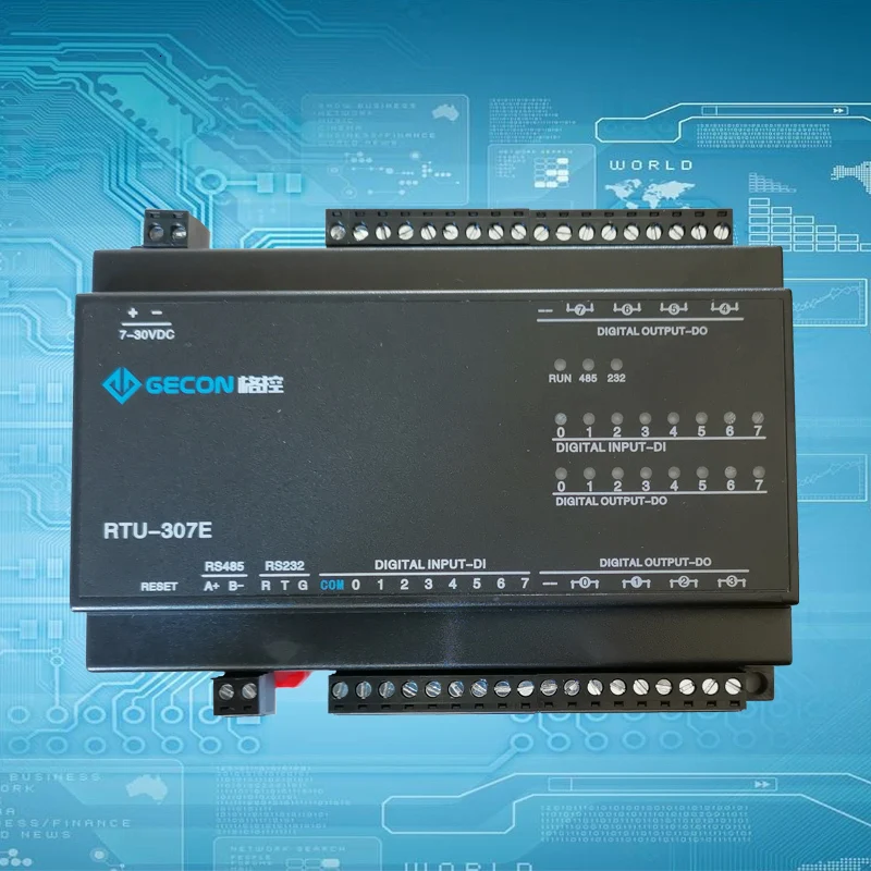 8DI8DO комбинированная система управления Modbus RTU протокол последовательный порт RS485 232 цифровой вход и выход. Релейный выход