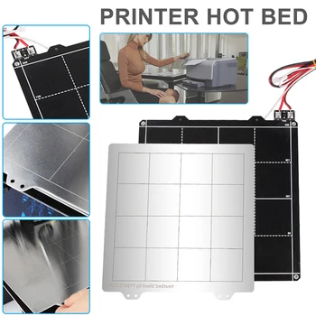 

24V Magnetic Heated Bed and Iron Plate 3D Printer Parts Kit for Prusa I3 Anet A8 HSJ-19