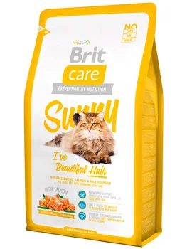 

BRIT BRIT CARE CAT SUNNY BEAUTIFUL HAIR adult cats with allergies