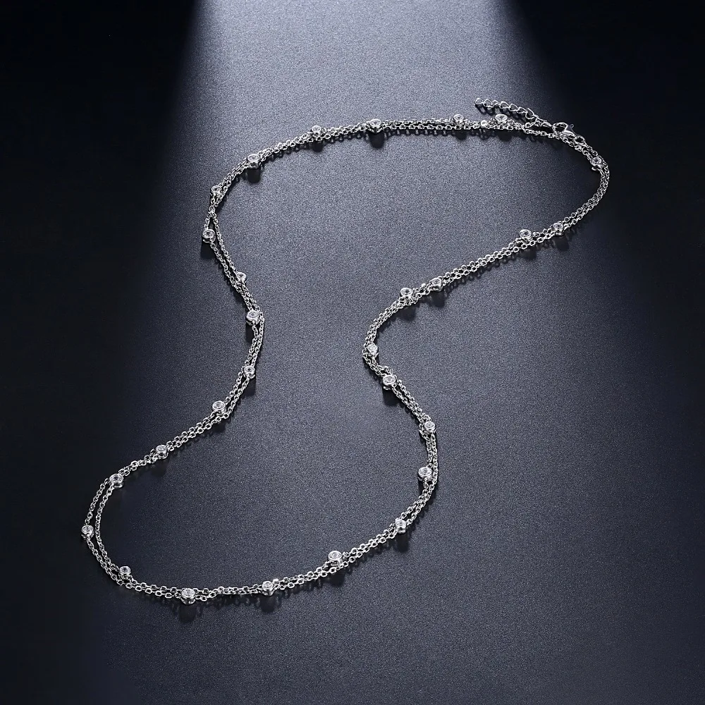3 lines silver necklace (4)