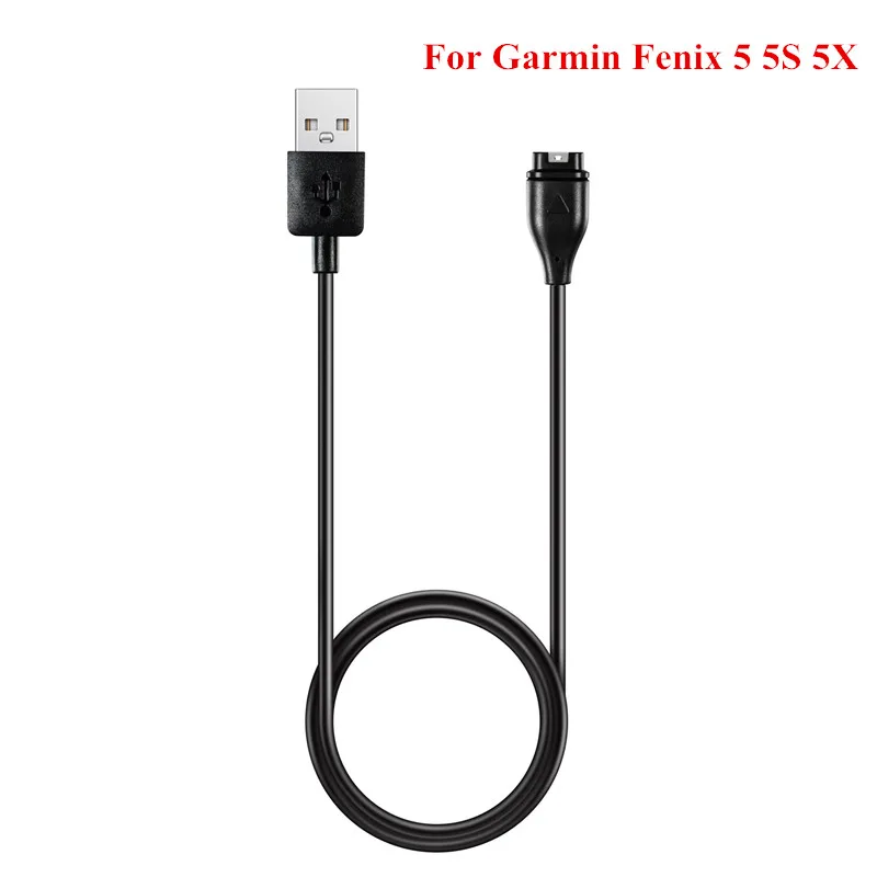 1 м USB кабель для зарядного устройства для Garmin Fenix 5 5S 5X Forerunner 935 Vivoactive 3 Vivosport Смарт-часы сменный зарядный провод
