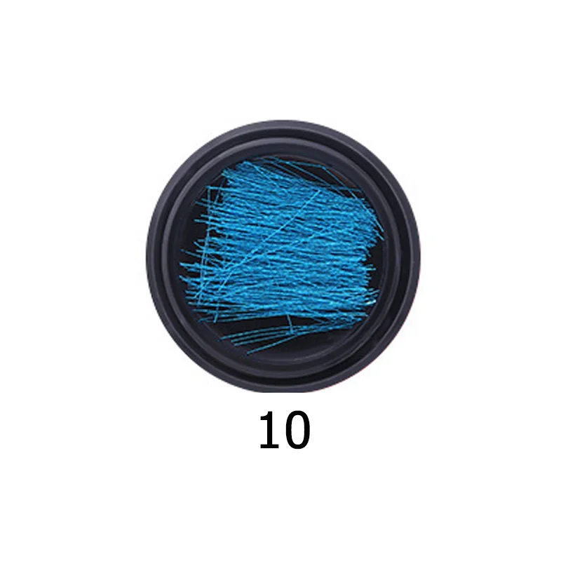 1Box Manicure Mermaid Silk Thread DIY Nail Art Decoration Metal Line High Quality Accessories Tools For Nails Design - Цвет: 10