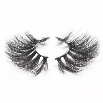 

50 Pairs 25mm 5D Real Mink Eyelashes Wispy Fluffy Thick Dramatic Lashes Extension Handmade Eye Makeup Tools Bulk Wholesale
