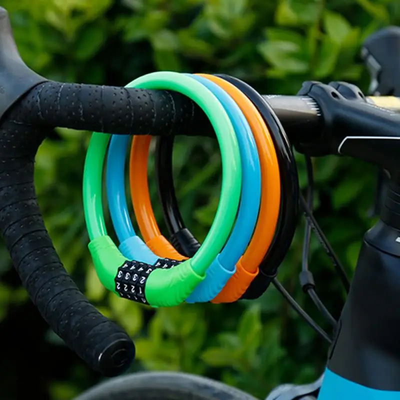

NEW Mountain Bike Lock Anti-theft Portable Password Lock Fixed Bicycle Ring Lock Anti Theft Security Bicycle Accessories