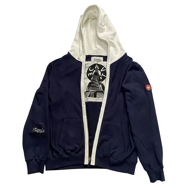 C.E CAV EMPT PATCHED ZIP HOOD JACKET
