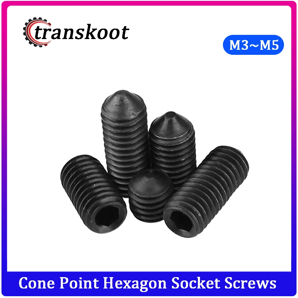 50 шт. винты DIN914 M3 M4 M5 класса 12 9 с шестигранной головкой|hexagon socket set screw|m5 hex screwscrew m5 |