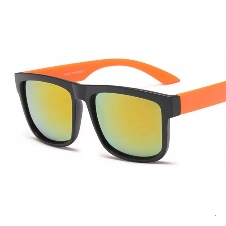 Fashion Square Sunglasses Men Women Luxury Brand Designer Vintage Sun Glasses Male Female Gafas De Sol Uv400 - Цвет линз: Orange foot Red