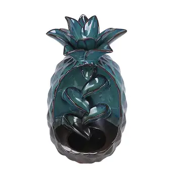 

Pineapple Ceramic Backflow Incense Burner Safe Incense Burner Aroma Therapy Burner Desktop Decor for Room Home Gift