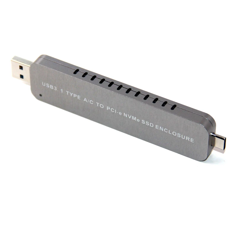 NVME SSD чехол жесткий диск чехол Корпус жесткого диска чехол USB Закрытая акционерная Компания C& TYPE-A на PCI-E NVME M.2 SSD жесткий диск HDD адаптер для 2242/2260/2280 SSD