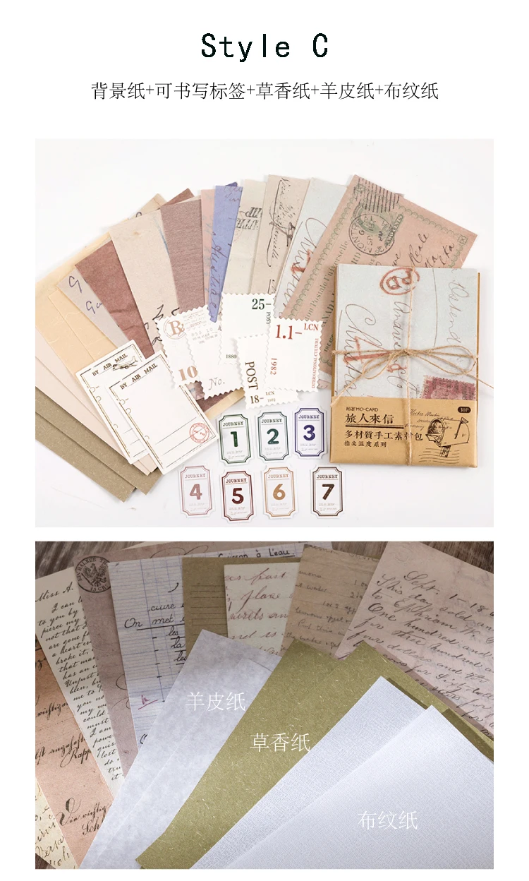 Mr.paper 30 Pcs/bag 4 Designs Vintage Style Paper Tip Temperature Series Creative Stationery Hand Account DIY Material Package Mr.paper 30 Pcs/bag 4 Designs Vintage Style Paper Tip Temperature Series Creative Stationery Hand Account DIY Material Package