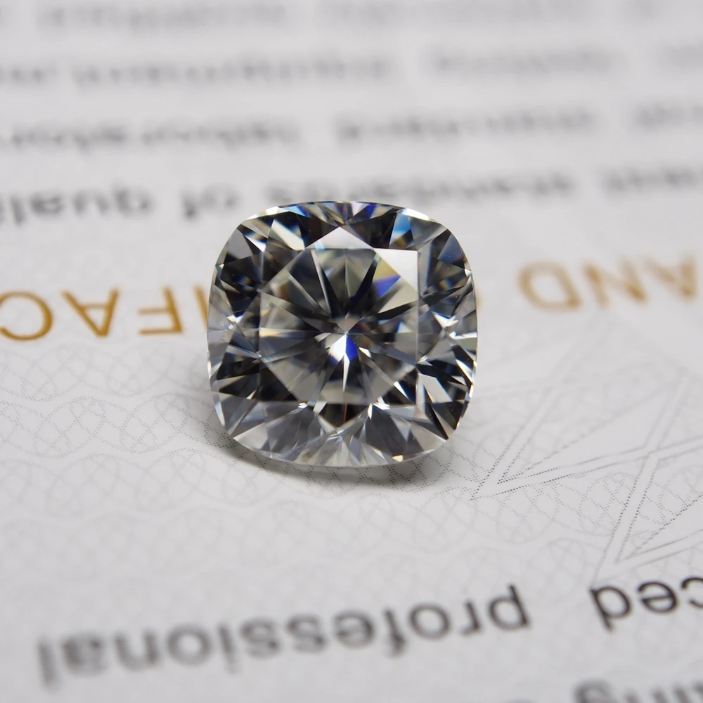 6 5*6 5 мм DEF Подушка вырезать белый камень муассант лаборатория Moissanite алмаз 1 2 карат