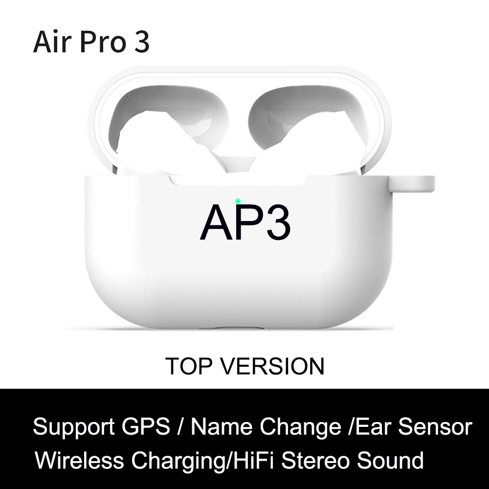 Ap3 tws wirelesss bluetooth fones de ouvido 11 sensor de luz nenhum corte muisc fones 9d super baixo pk i99999 plus i900000 pro