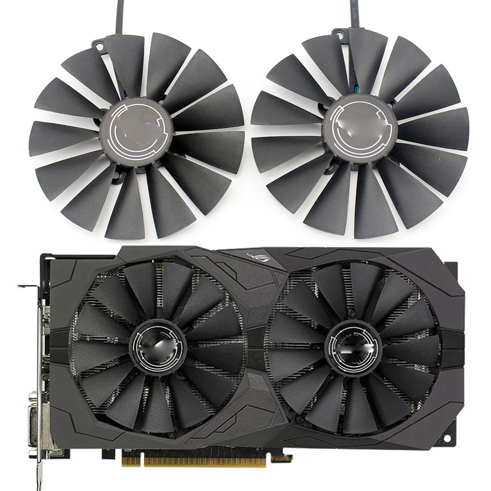 Cooler Fan For ASUS ROG STRIX Dual RX 470 570 For AMD RX470 RX570 Gaming Video Card Cooling Fan