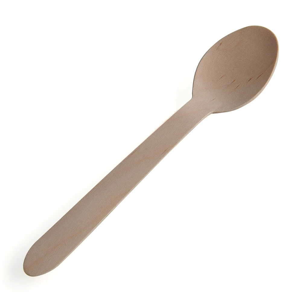 

Disposable Wooden Spoons Small Wooden Spoons 100pcs Picnic for Party Eco Tableware Peppermint Spoons Plastic Soup Spoons
