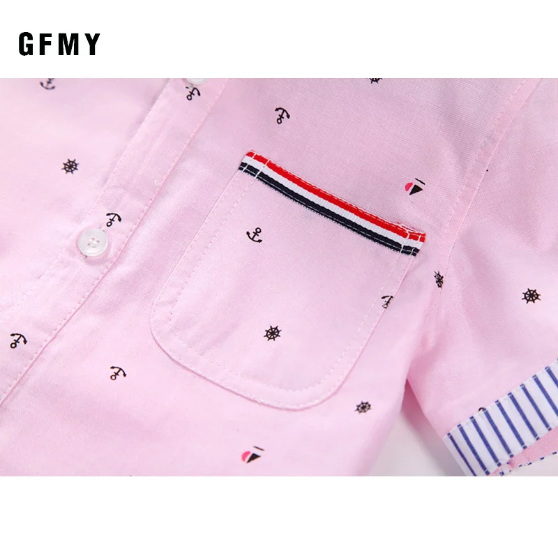 Boys Cotton Short-Sleeve Shirt 5