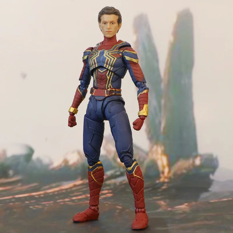 Marvel Тони Старк Железный человек MK50 статуя том Холланд Человек-паук игрушки модель куклы Мстители супер герой