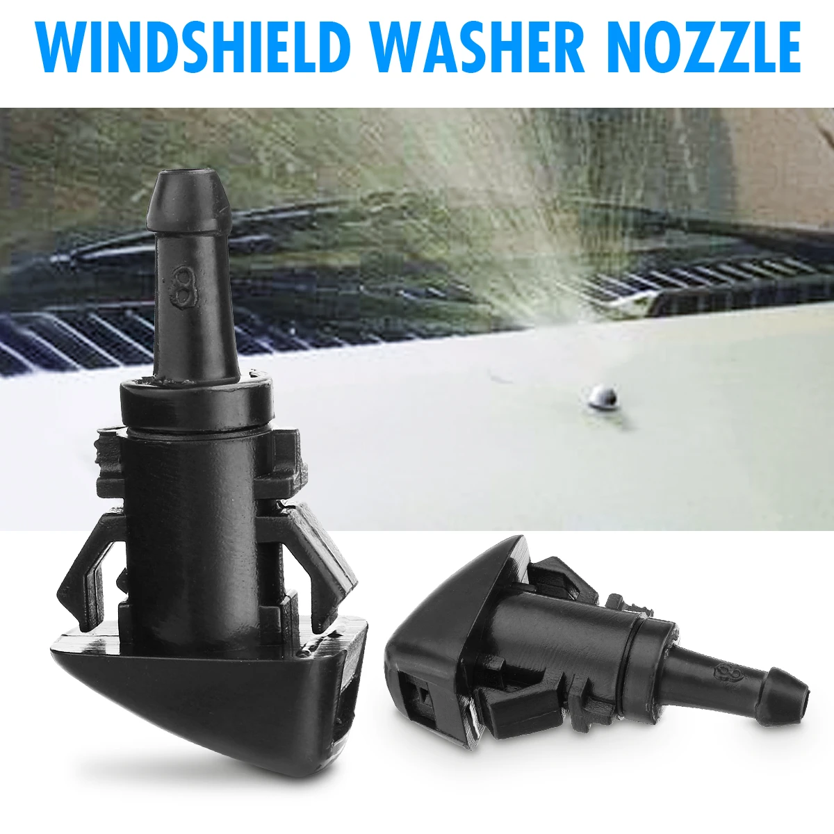 4805742AB 47186 4805742 Car Windshield Washer Wiper Water Spray Nozzle
