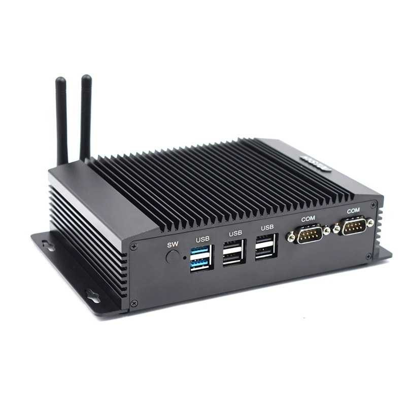 HYSTOU P14 мини ПК Intel Celeron J1900 4 Гб+ 64 Гб/128 ГБ Win10 DDR3 Intel HD graphics 2,42 ГГц Dual LAN 2* RS232/RS485 COM порт