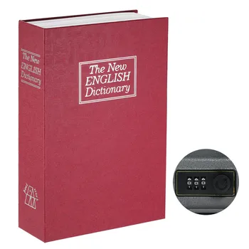 

New Security Hidden Safe Box with Combination Lock English Dictionary Diversion Book Safe Money Jewelry Passport Storage Box