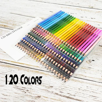 

Brutfuner 120 Colors Professional Oil Color Pencils Set Artist Painting Sketching Wood Color Pencil School Art Supplies