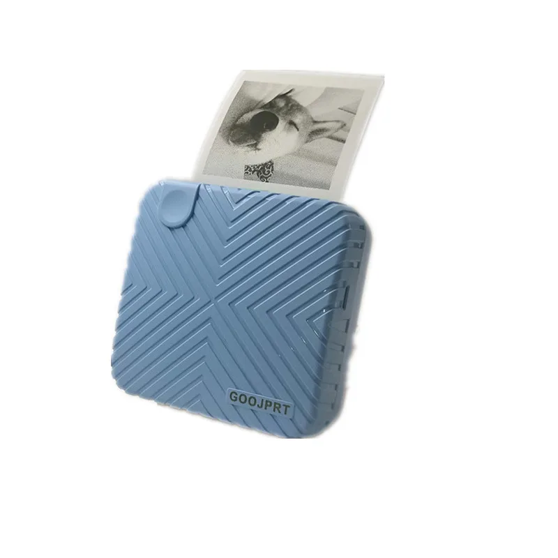 GOOJPRT мини Карманный фотопринтер мобильный принтер печатающий фотографии с телефона USB портативные ручные этикетки наклейки Метки Bluetooth термопринтер