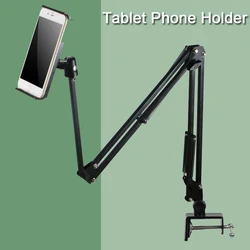Support de tablette à bras Long de 360 degrés, pour tablette de 3.5 à 10.6 pouces, Smartphone, lit, bureau, paresseux, Support pour iPad 