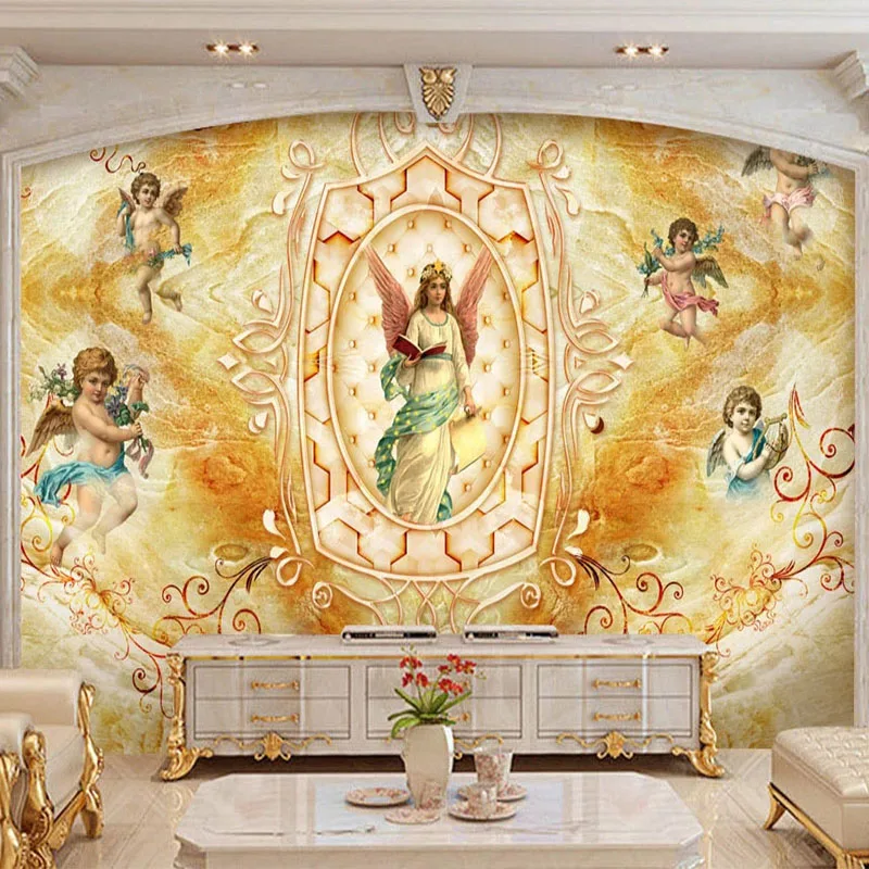 European-Style-3D-Marble-Wallpaper-Classic-Figure-Angel-Church-Photo-Wall-Murals-Living-Room-TV-Sofa