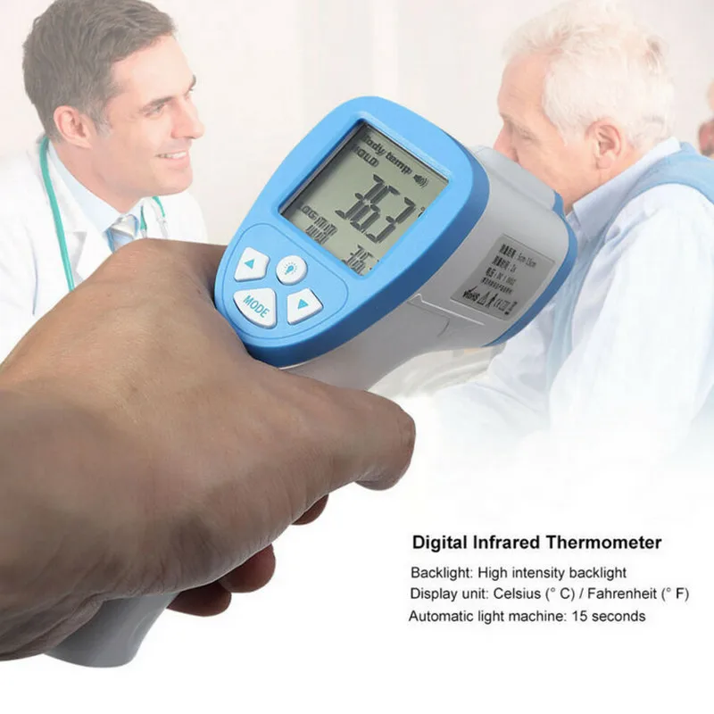 

IR Infrared Digital Forehead Thermometer Non-Contact Baby/Adult Body Thermometer