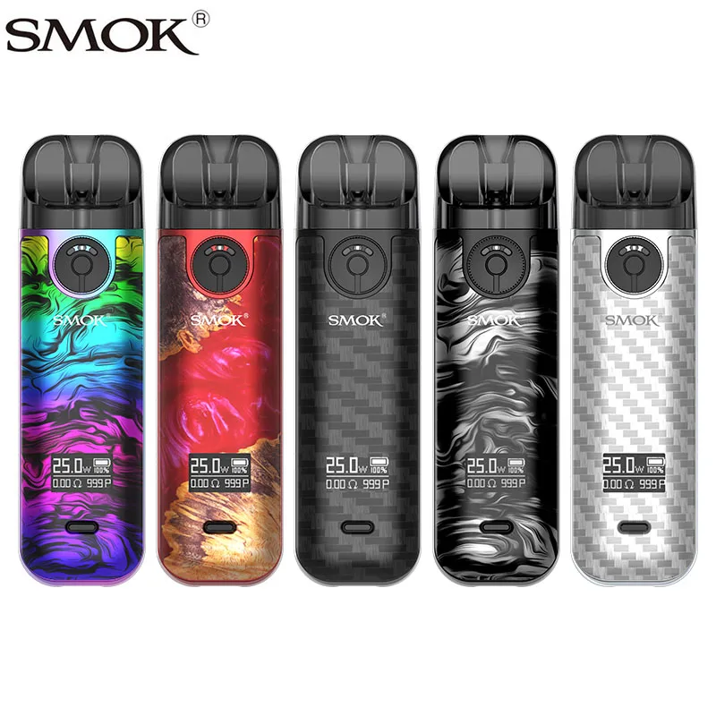 Оригинальный SMOK NOVO 4 Pod Mod Kit 25 Вт 800 мАч встроенный аккумулятор электронная
