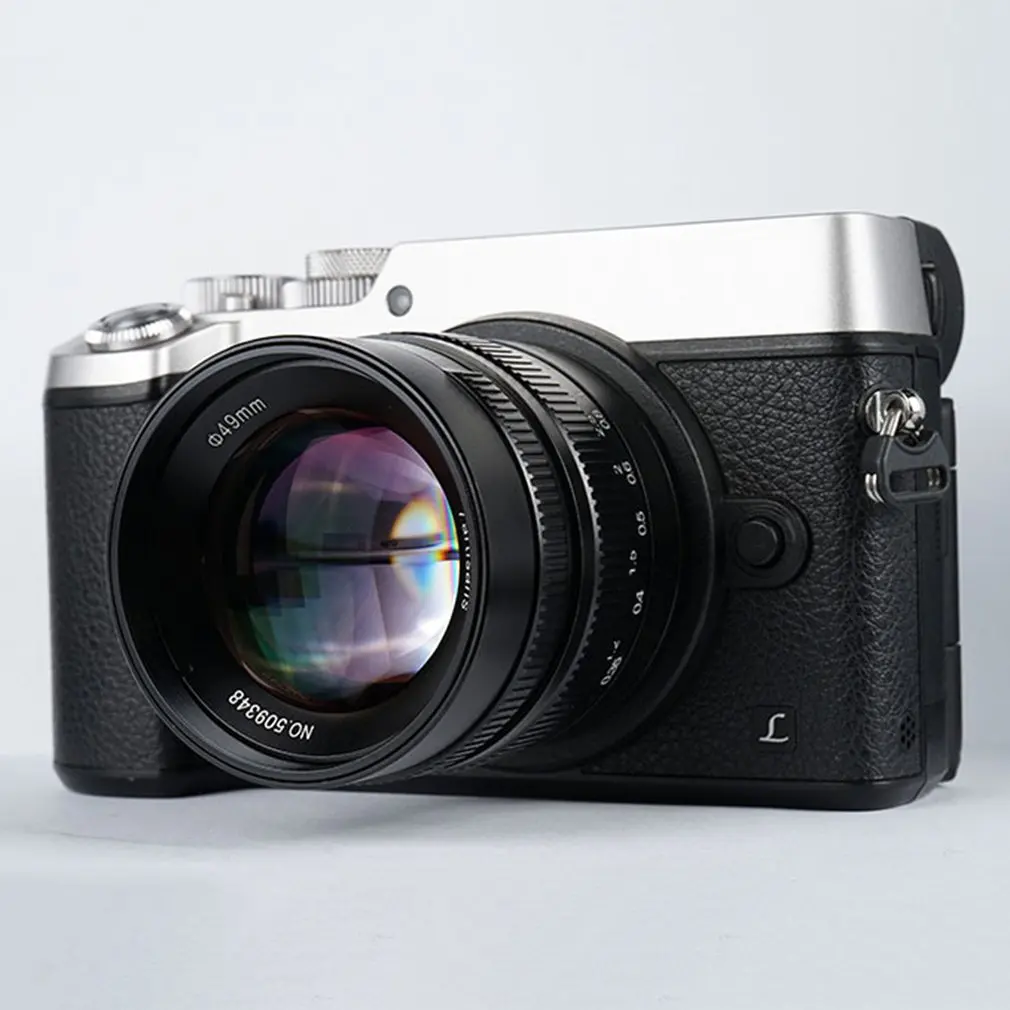 7 artisans 55 мм F1.4 Prime объектив для всех одиночных серий для SONY для Fuji для Canon для M43 для камер Leica аксессуары