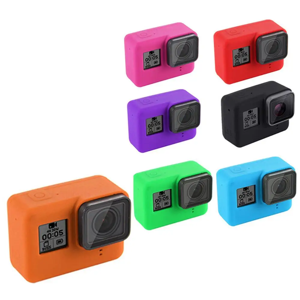 Силиконовый защитный чехол с крышкой для объектива Go Pro HERO7 /6 /5 Защитный корпус