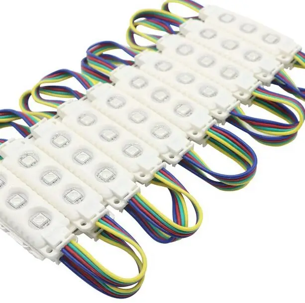 Горячая Распродажа, водонепроницаемый IP68 5050 SMD 3 светодиодный модуль, светильник для литья под давлением, теплый белый RGB DC12V