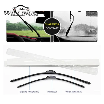 

Car windshield wiper blade for Mercedes Benz W204 W205 W212 W213 U-type soft frameless bracketless rubber wiper strip blade 2pcs