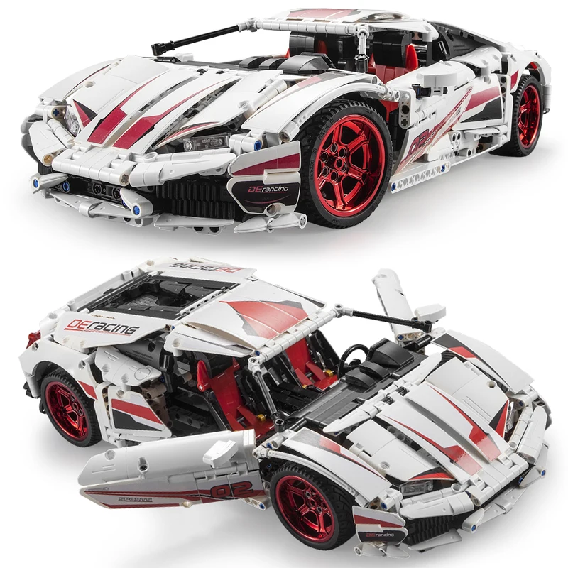 

CADA RC LP610 Super Racing Car Brick Fit Legoing Technic MOC Model Building Block Remote Control Car Racer Toy Gift For Children
