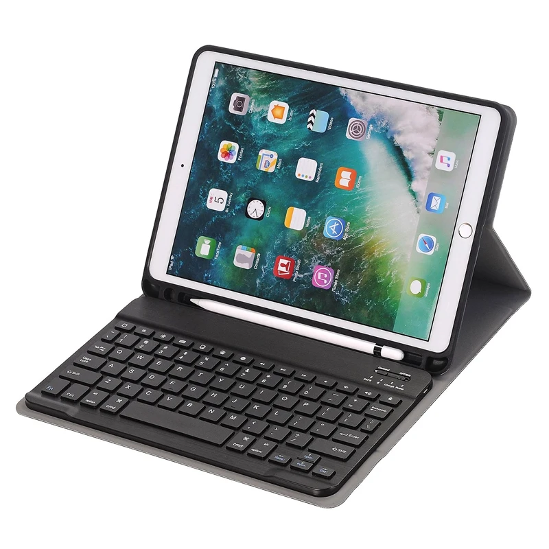 Чехол с клавиатурой для IPad 10,2, чехол с карандашом для Apple IPad 7 поколения A2200 A2198, беспроводная клавиатура