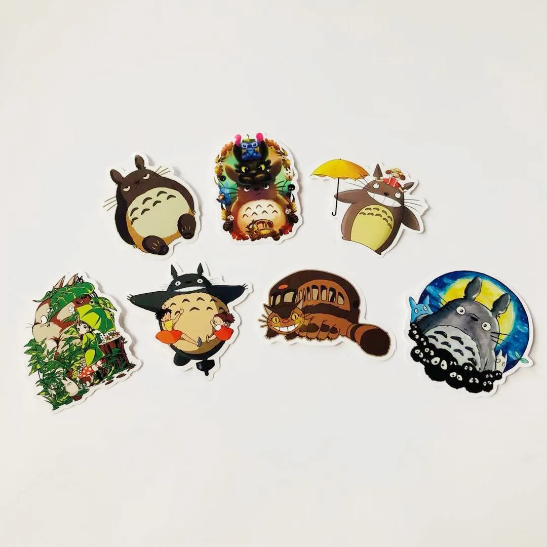 Япония мультфильм анимация miyazaki totoro клейкая бумага водонепроницаемый ноутбук багаж скутер путешествия тележка наклейка на компьютер