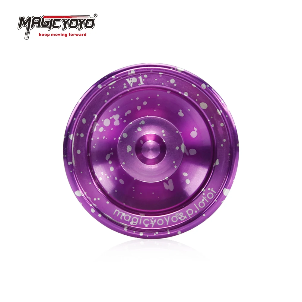Новинка MAGICYOYO M002 фиолетовое серебряное металлическое кольцо из сплава Йо-Йо игрушка Йо-Йо подарок