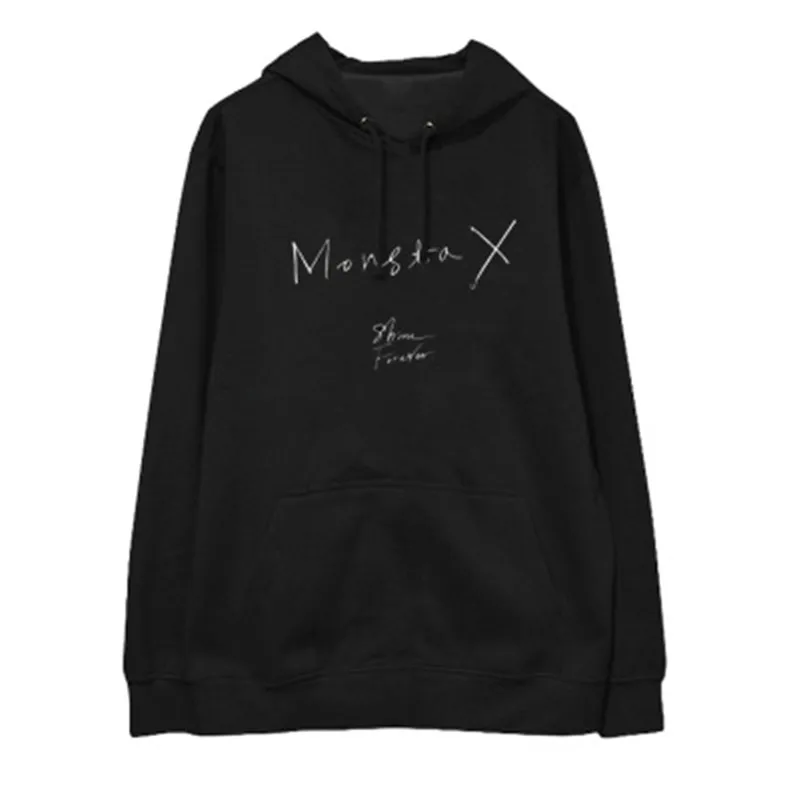 Kpop Monsta-X альбом SHINE FOREVER серии толстовки с длинным рукавом флисовые Пуловеры Одежда для женщин и мужчин весна осень
