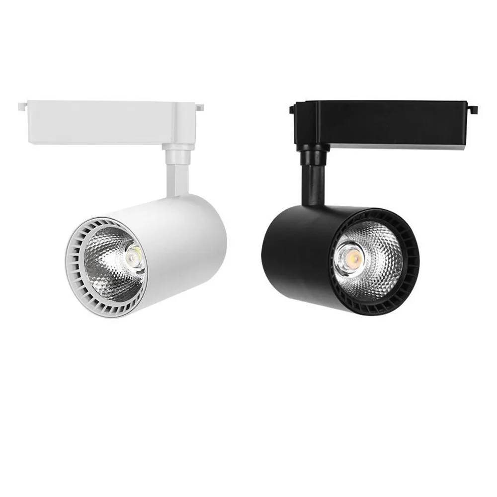

COB 20W 30W Led Track light aluminum Ceiling Rail Track lighting Spot Rail Spotlights Replace Halogen Lamps AC 110-240V