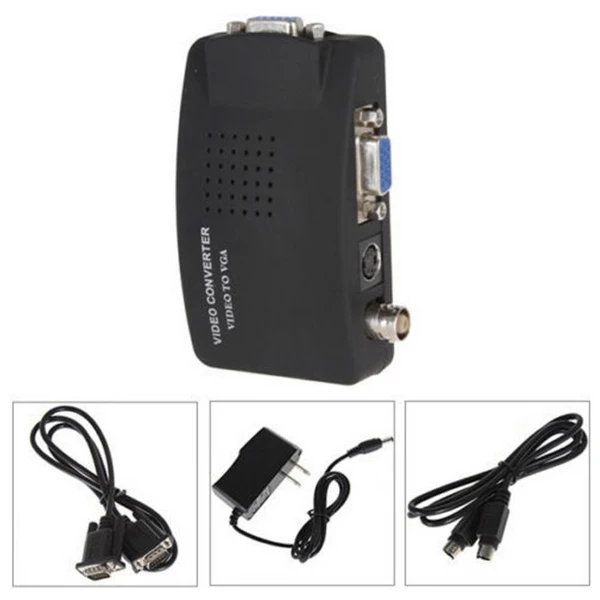 CC tv камера BNC S-Video VGA к VGA конвертер коробка ПК к ТВ VGA вход к VGA выход ноутбук монитор конвертер адаптер для