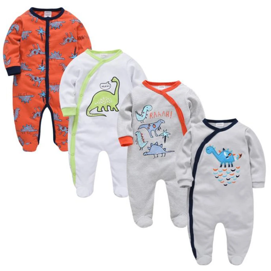 Baby Girl Romper New Born Onesies Cartoon Baby Rompers Infant Baby Clothes Long Sleeve Newborn Jumpsuits Baby Boy Pajamas - Color: 72737475